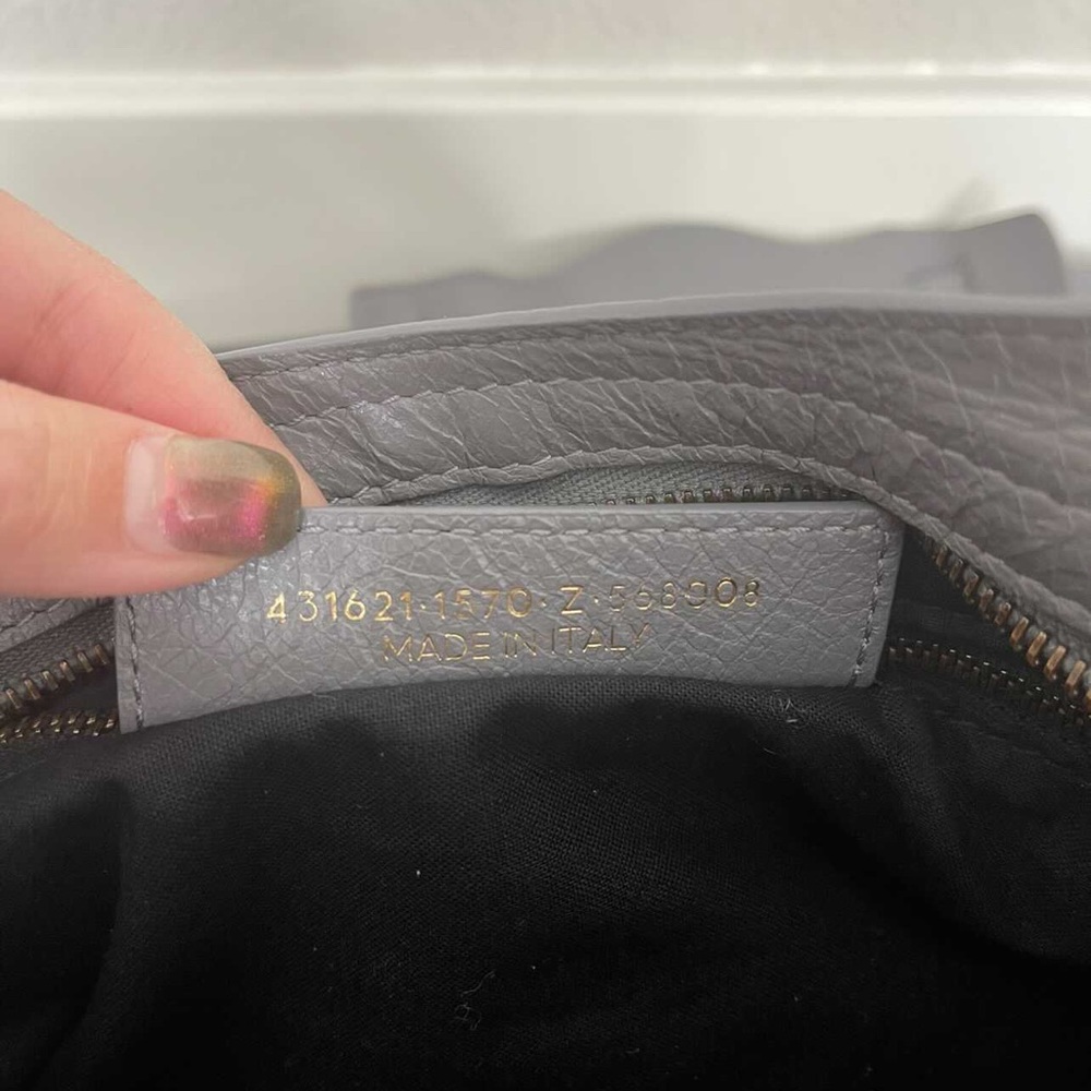SOLD Balenciaga Agneau Graffiti Mini City Grey - Picture 6 of 8